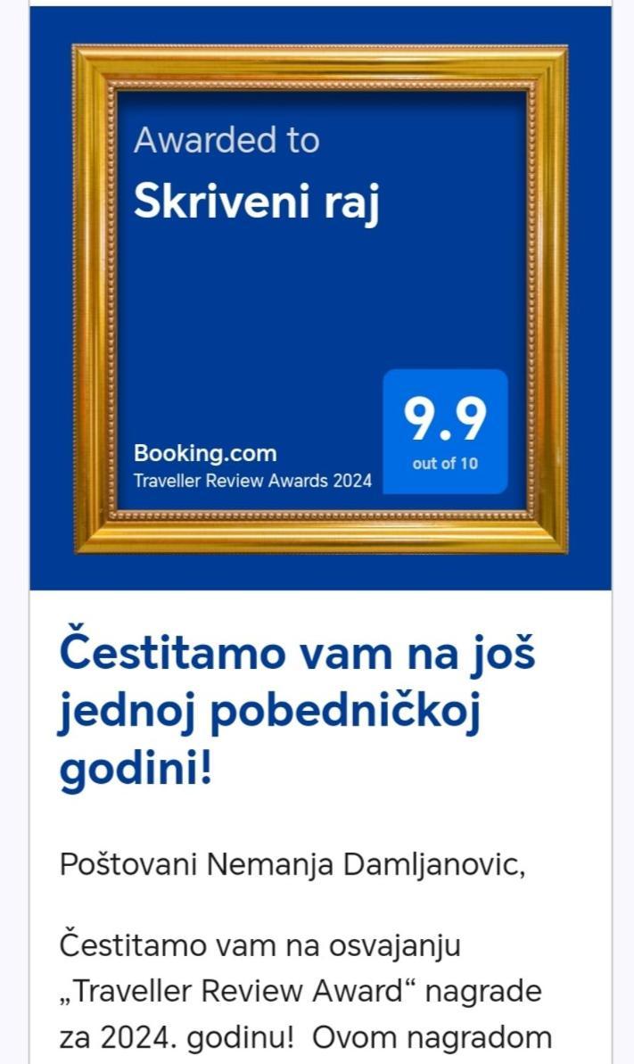 Pensjonat Skriveni Raj Gornji Milanovac Zewnętrze zdjęcie